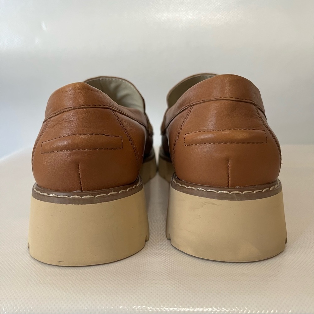 Sanctuary Westside Loafers Brown Leather Chunky Sole - Picture 4 of 9
